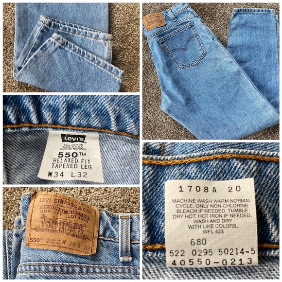 Vintage 550, relaxed fit, tapered leg, orange tab Levi’s! 🍊They - Picture 4 of 4